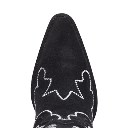 Women's Dingo Double Take Suede Leather Boot - Black - DI2382-BK