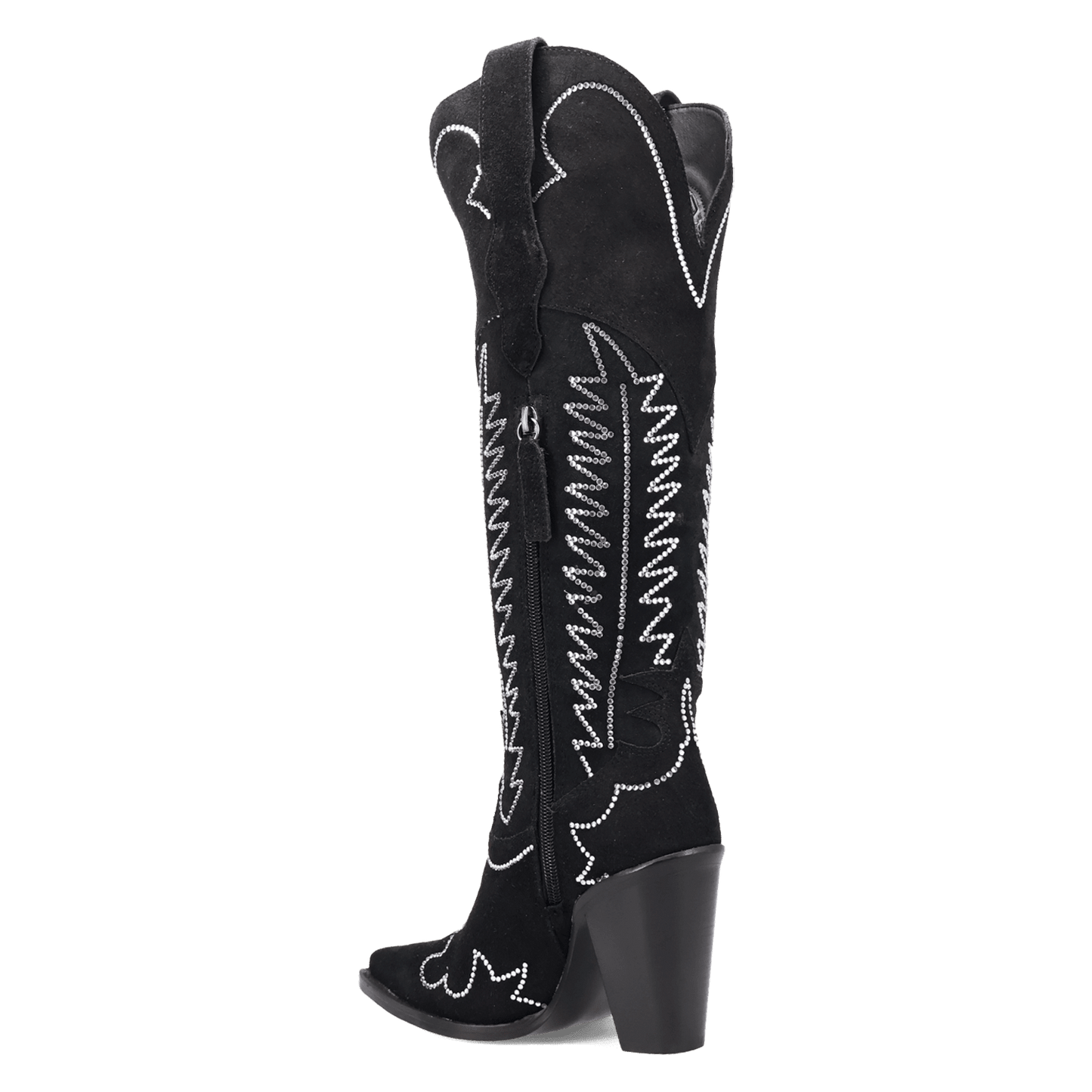 Women's Dingo Double Take Suede Leather Boot - Black - DI2382-BK