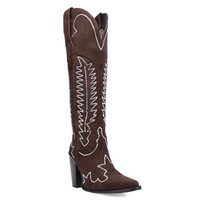 Women's Dingo Double Take Suede Leather Boot - Brown - DI2382-BN