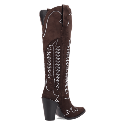 Women's Dingo Double Take Suede Leather Boot - Brown - DI2382-BN