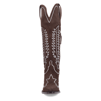 Women's Dingo Double Take Suede Leather Boot - Brown - DI2382-BN