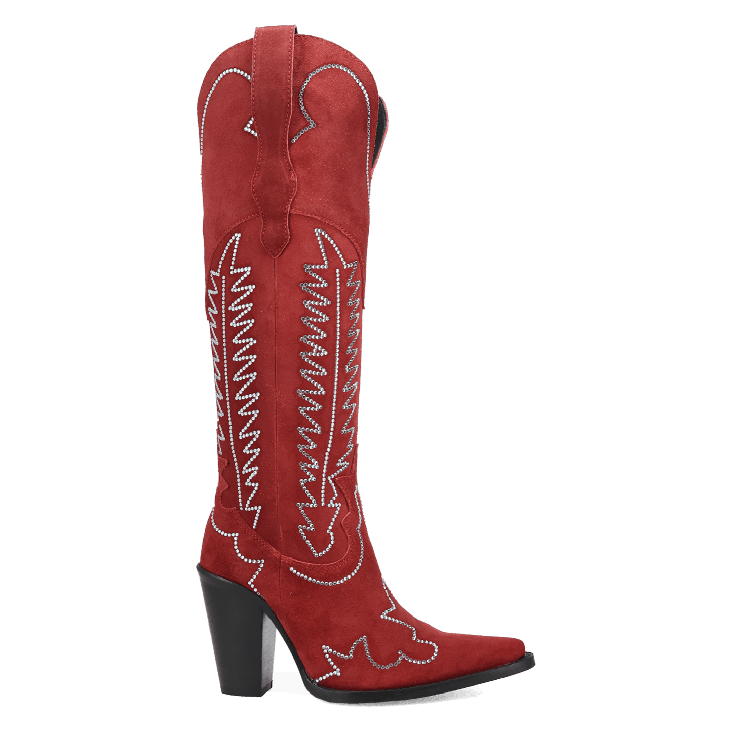 Women's Dingo Double Take Suede Leather Boot - Red - DI2382-RD
