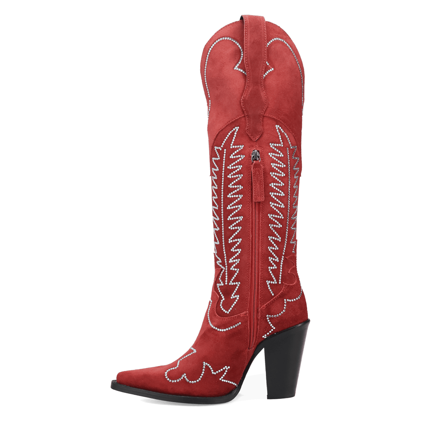 Women's Dingo Double Take Suede Leather Boot - Red - DI2382-RD