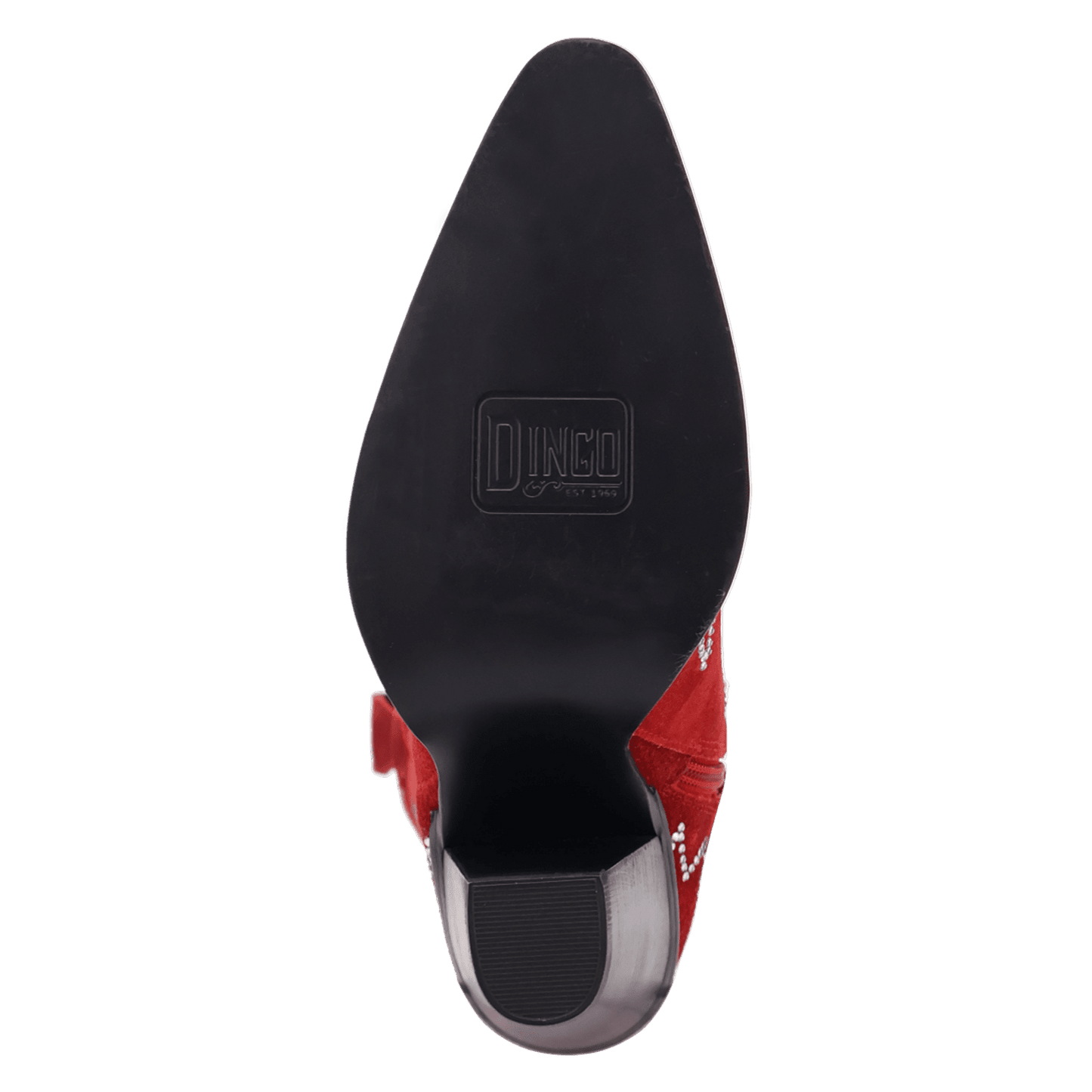 Women's Dingo Double Take Suede Leather Boot - Red - DI2382-RD