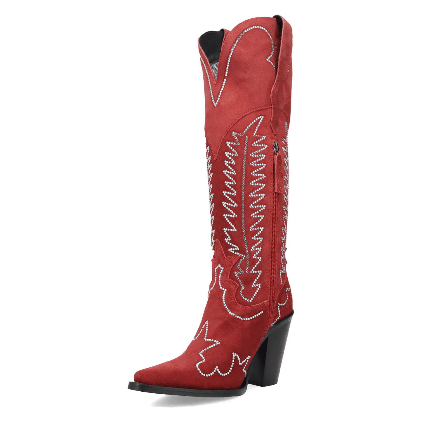 Women's Dingo Double Take Suede Leather Boot - Red - DI2382-RD