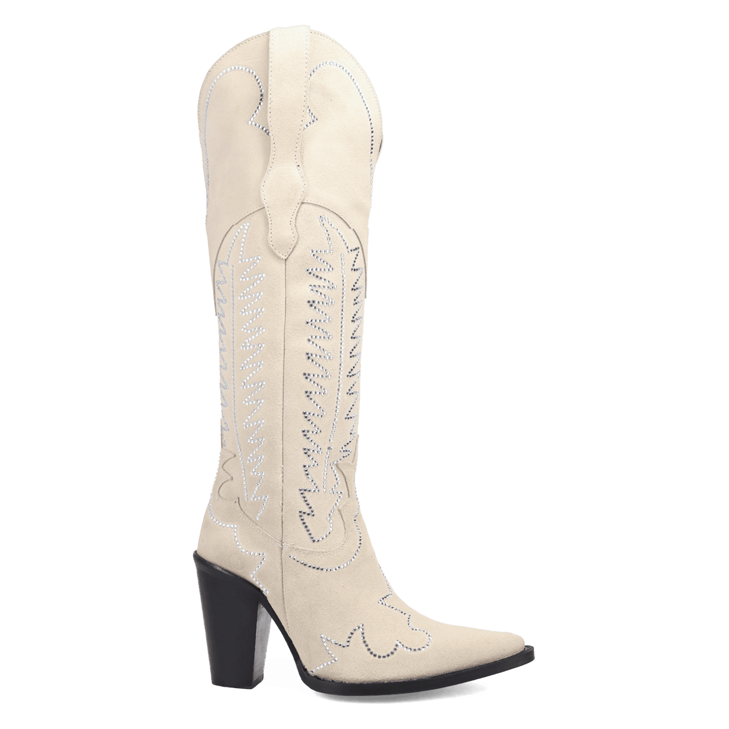 Women's Dingo Double Take Suede Leather Boot - White - DI2382-WH