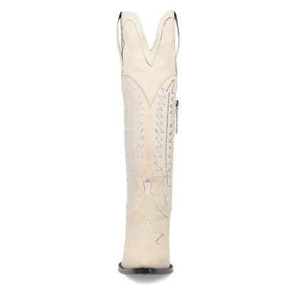Women's Dingo Double Take Suede Leather Boot - White - DI2382-WH