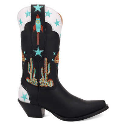 Women's Dingo Space Cowgirl Leather Boot - Black - DI2396-BK