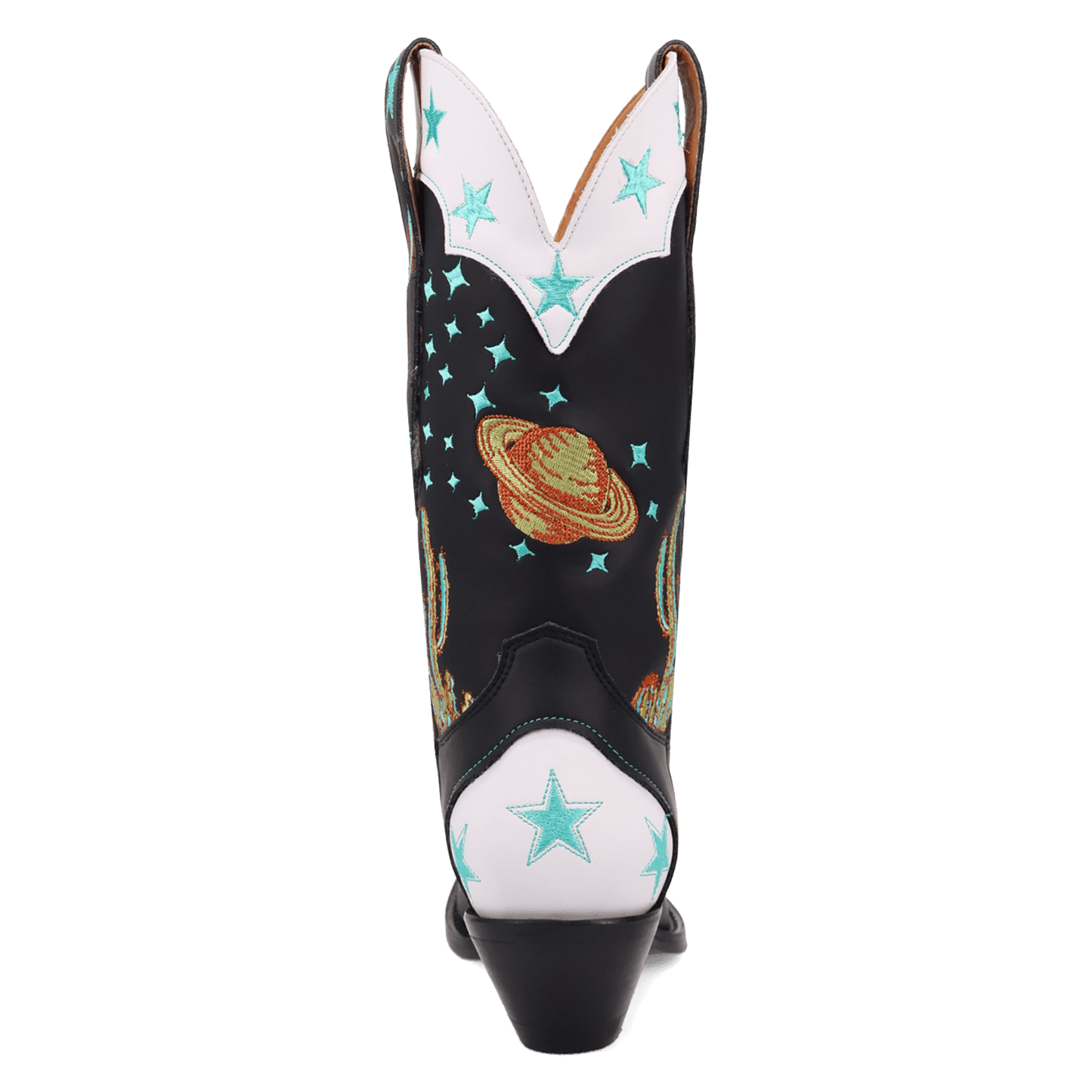 Women's Dingo Space Cowgirl Leather Boot - Black - DI2396-BK