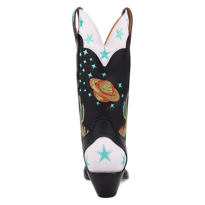 Women's Dingo Space Cowgirl Leather Boot - Black - DI2396-BK