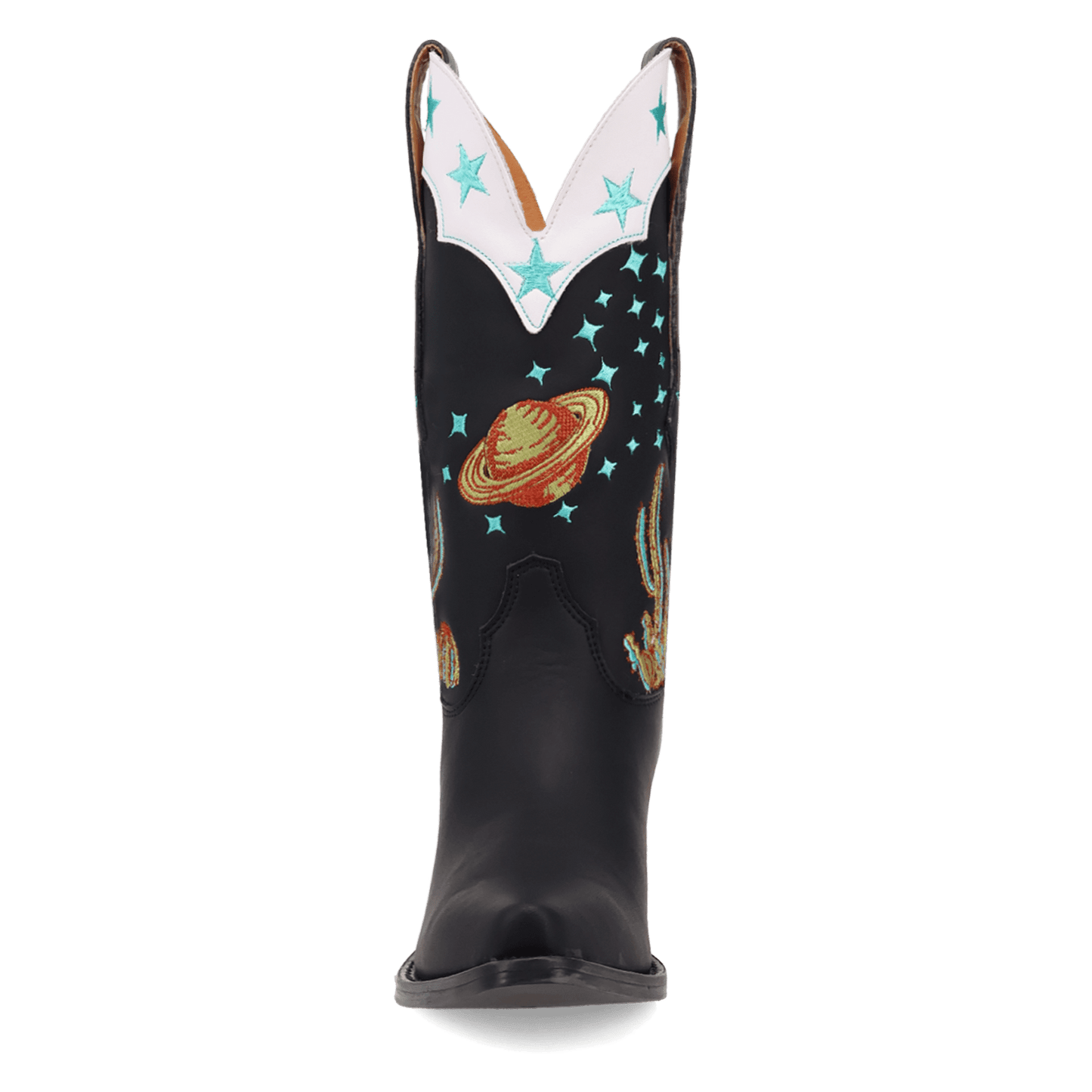 Women's Dingo Space Cowgirl Leather Boot - Black - DI2396-BK