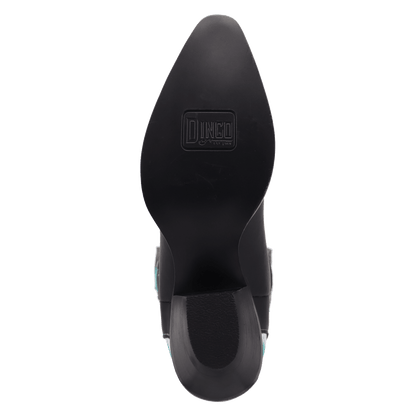 Women's Dingo Space Cowgirl Leather Boot - Black - DI2396-BK