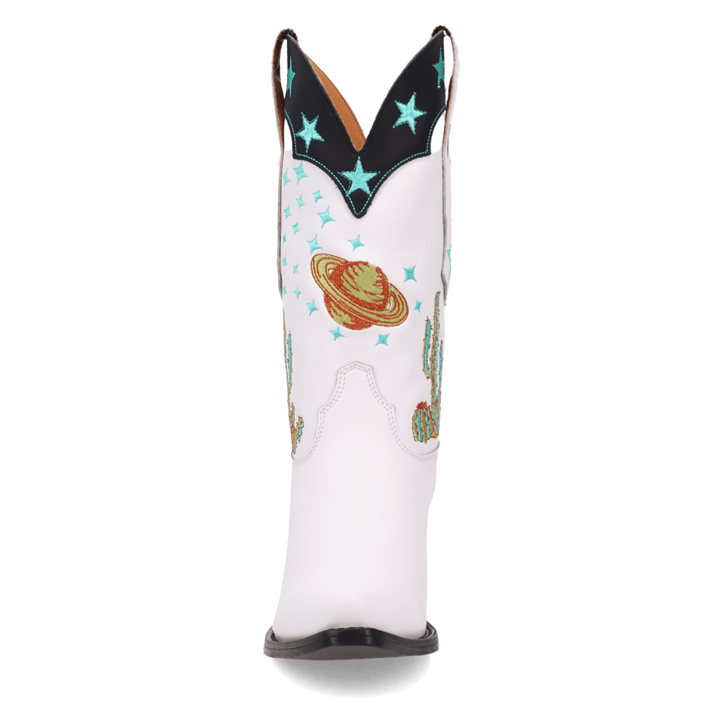 Women's Dingo Space Cowgirl Leather Boot - White - DI2396-WH