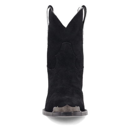 Women's Dingo Texas Charm Suede Leather Bootie - Black - DI2399-BK