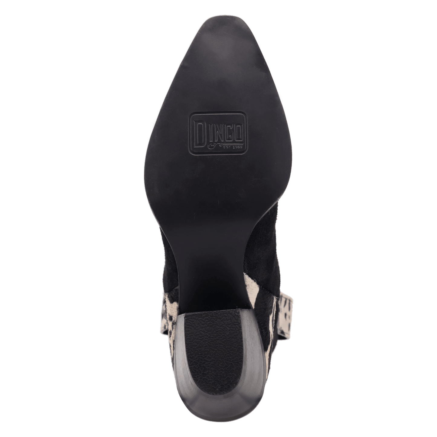 Women's Dingo Texas Charm Suede Leather Bootie - Black - DI2399-BK