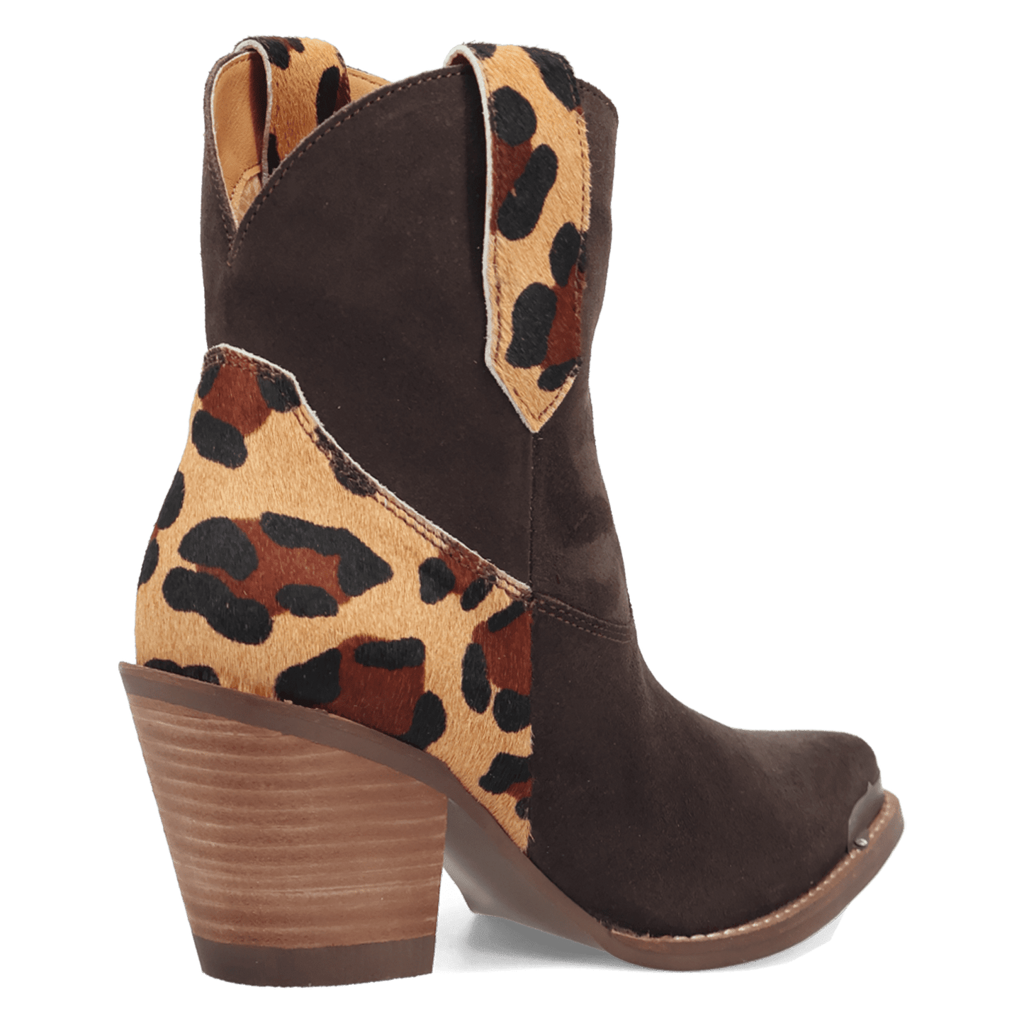 Women's Dingo Texas Charm Suede Leather Bootie - Brown - DI2399-BN