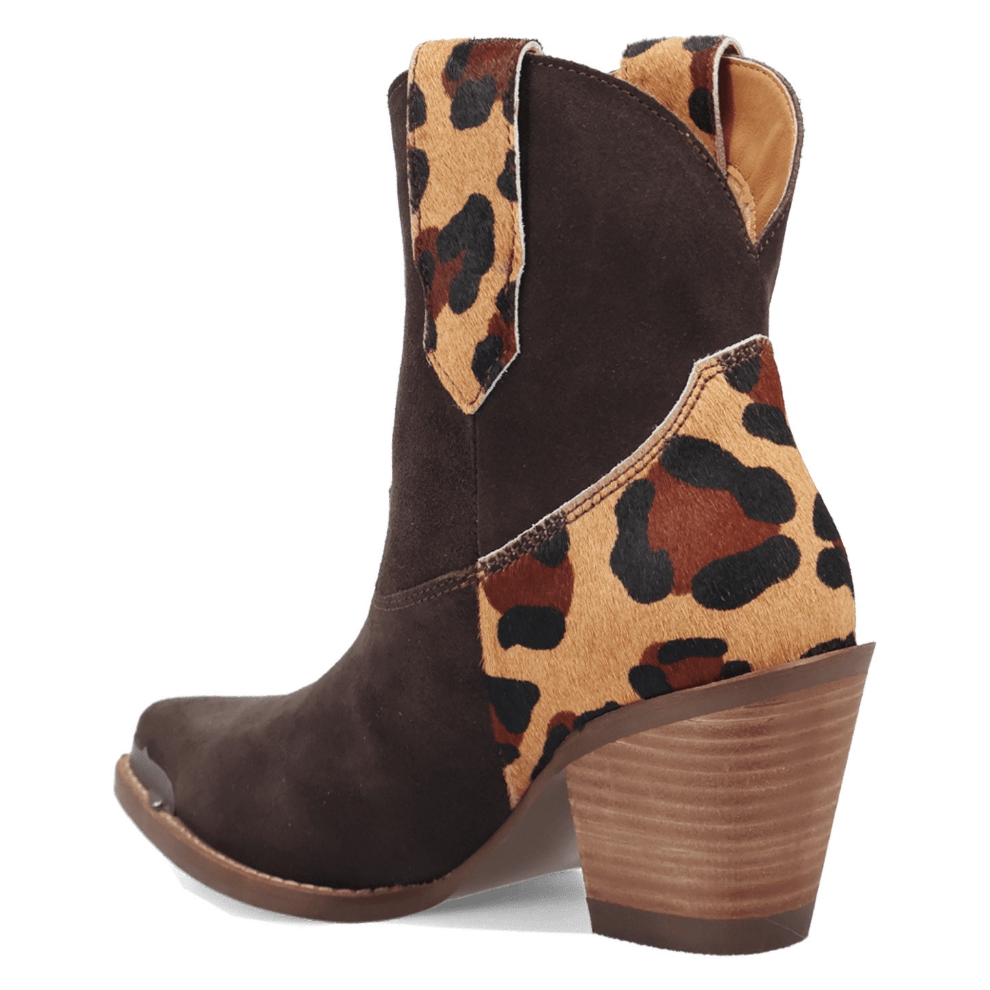 Women's Dingo Texas Charm Suede Leather Bootie - Brown - DI2399-BN