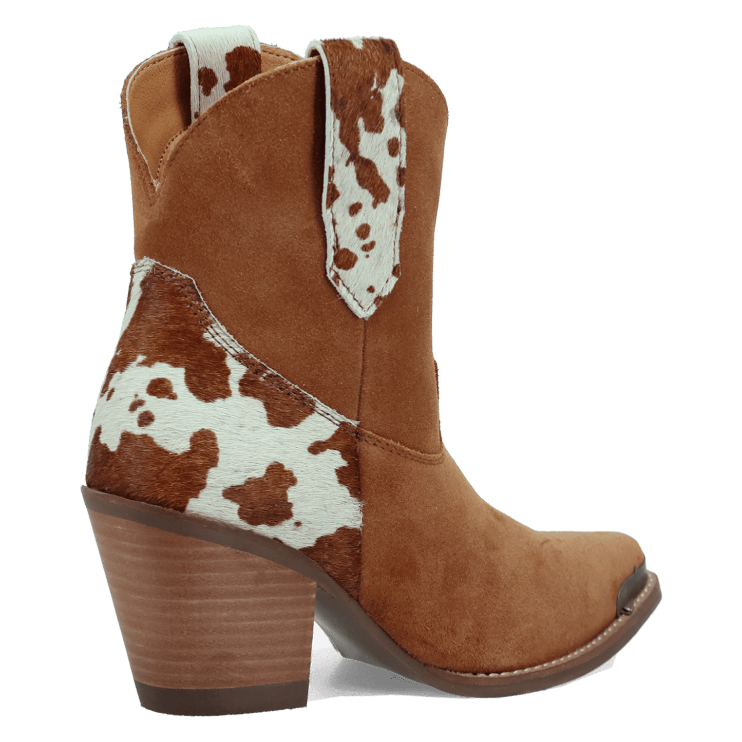 Women's Dingo Texas Charm Suede Leather Bootie - Camel - DI2399-BG4