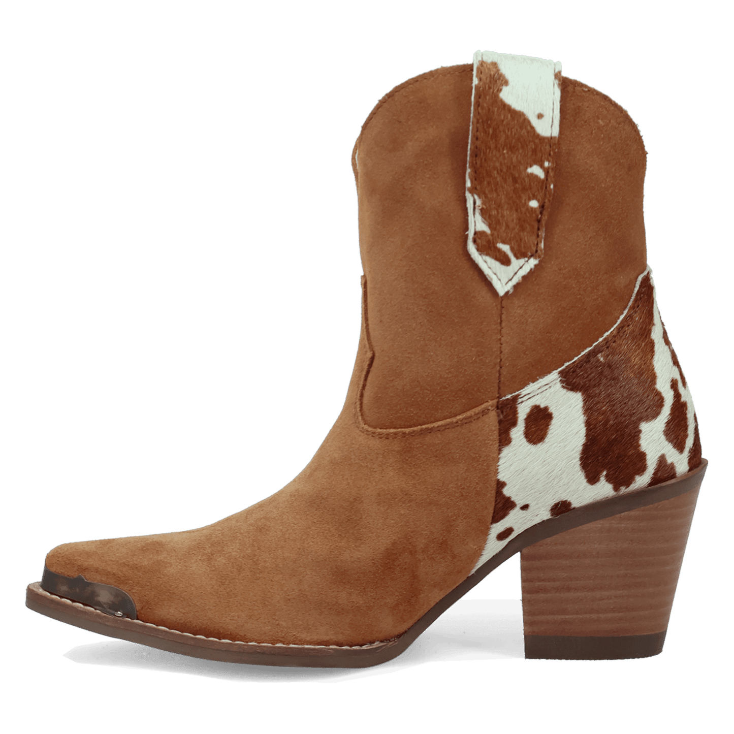 Women's Dingo Texas Charm Suede Leather Bootie - Camel - DI2399-BG4