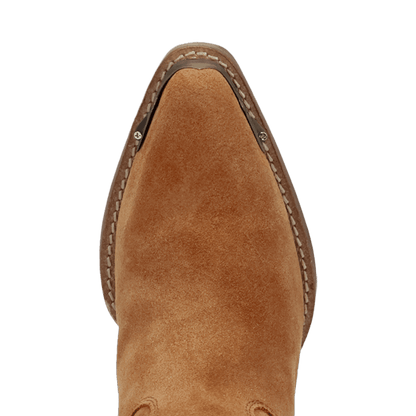 Women's Dingo Texas Charm Suede Leather Bootie - Camel - DI2399-BG4