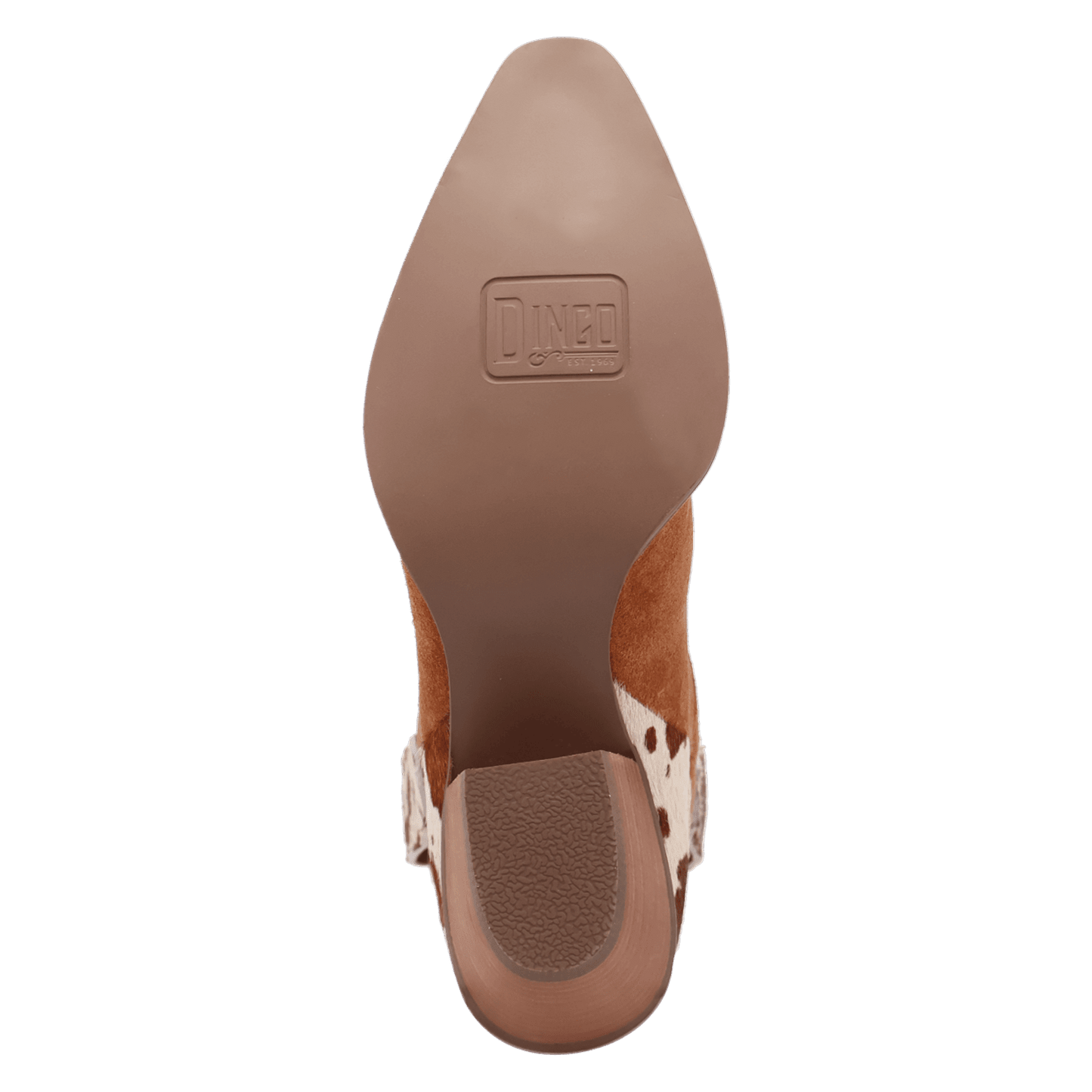 Women's Dingo Texas Charm Suede Leather Bootie - Camel - DI2399-BG4