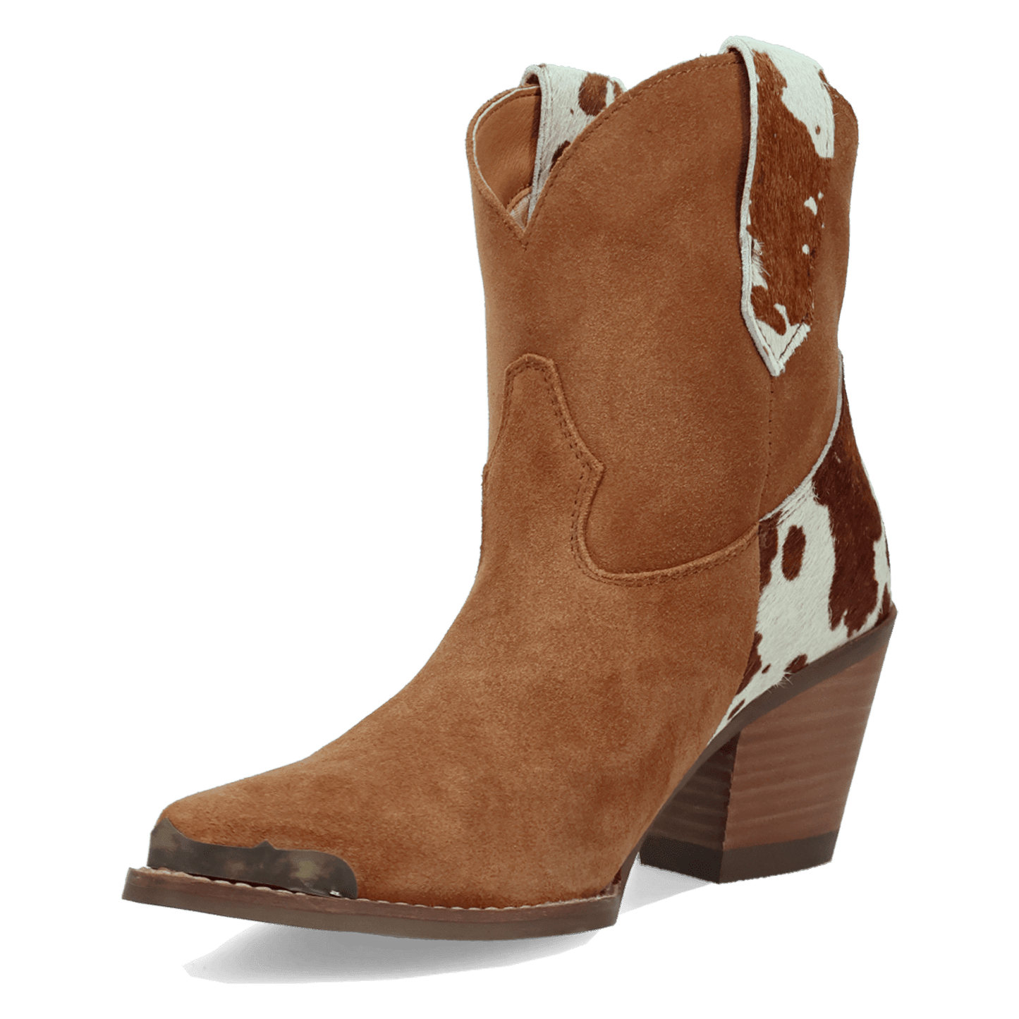 Women's Dingo Texas Charm Suede Leather Bootie - Camel - DI2399-BG4
