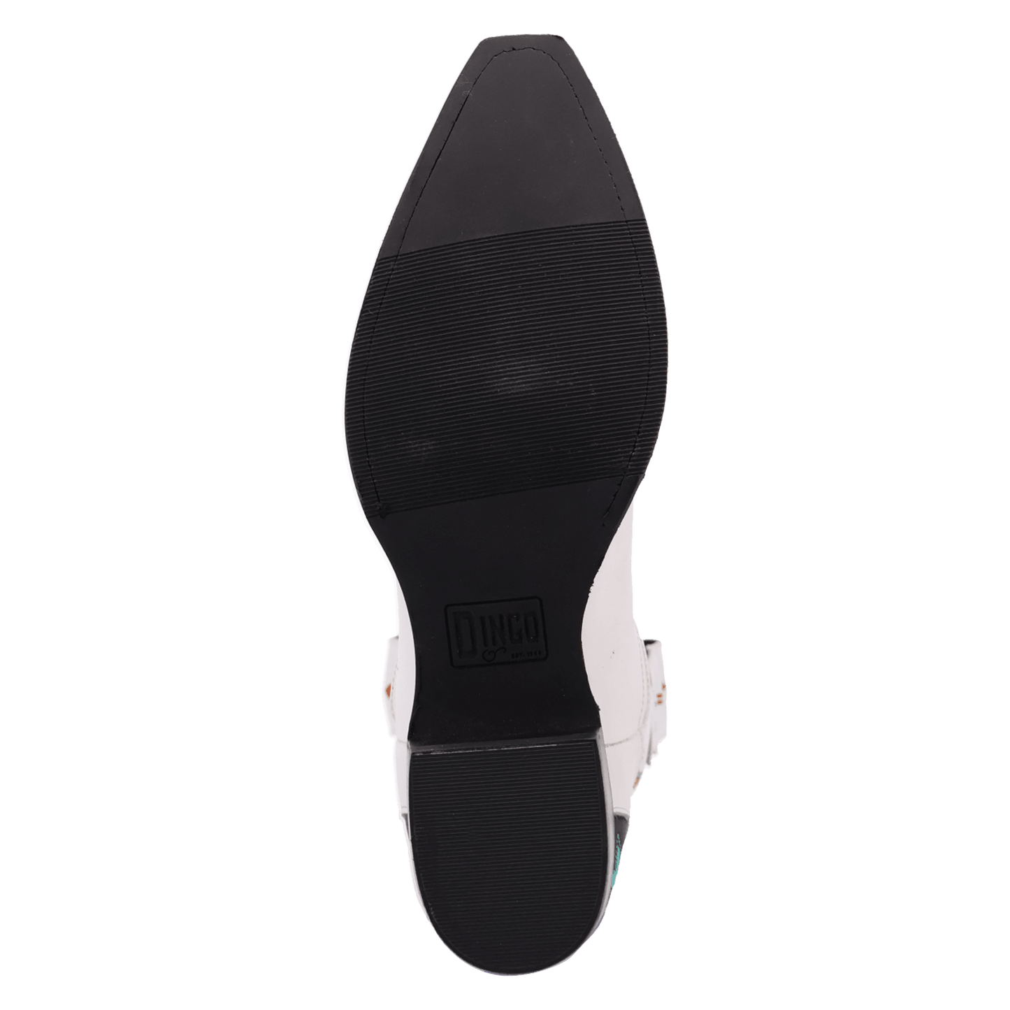 Men's Dingo Space Cowboy Leather Boot - White - DI2402-WH