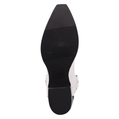Men's Dingo Space Cowboy Leather Boot - White - DI2402-WH