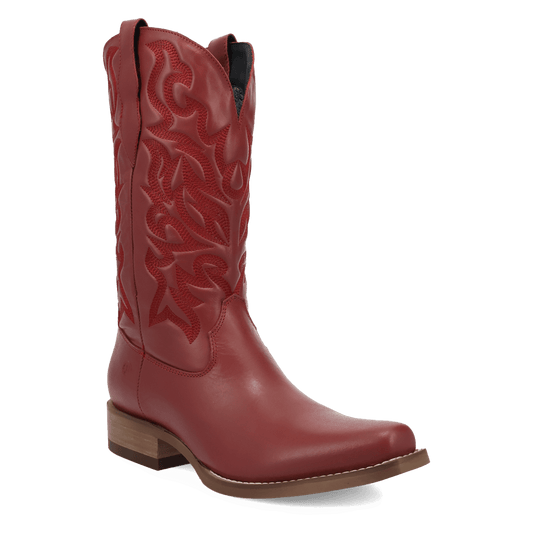 Men's Dingo Young Blood Leather Boot - Red - DI2408-RD