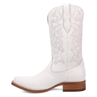 Men's Dingo Young Blood Leather Boot - White - DI2408-WH