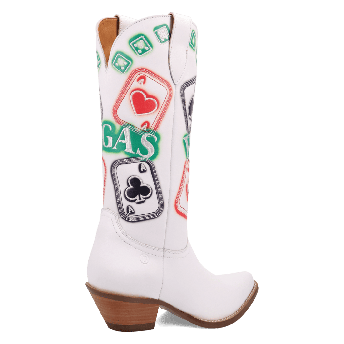 Women's Dingo Vegas Leather Boot - White - DI2420-WH