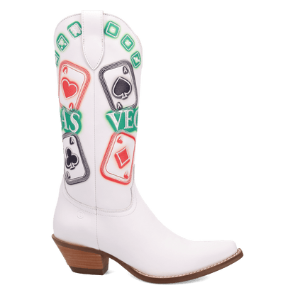 Women's Dingo Vegas Leather Boot - White - DI2420-WH