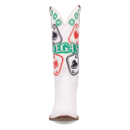 Women's Dingo Vegas Leather Boot - White - DI2420-WH