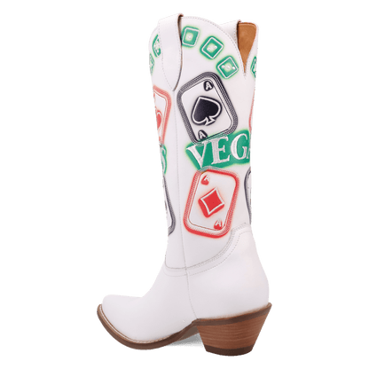 Women's Dingo Vegas Leather Boot - White - DI2420-WH