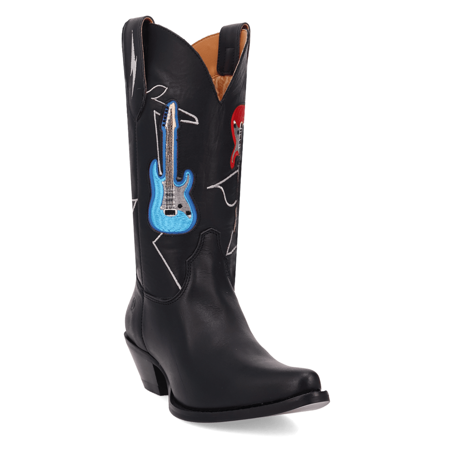 Women's Dingo Jukebox Leather Boot - Black - DI2421-BK