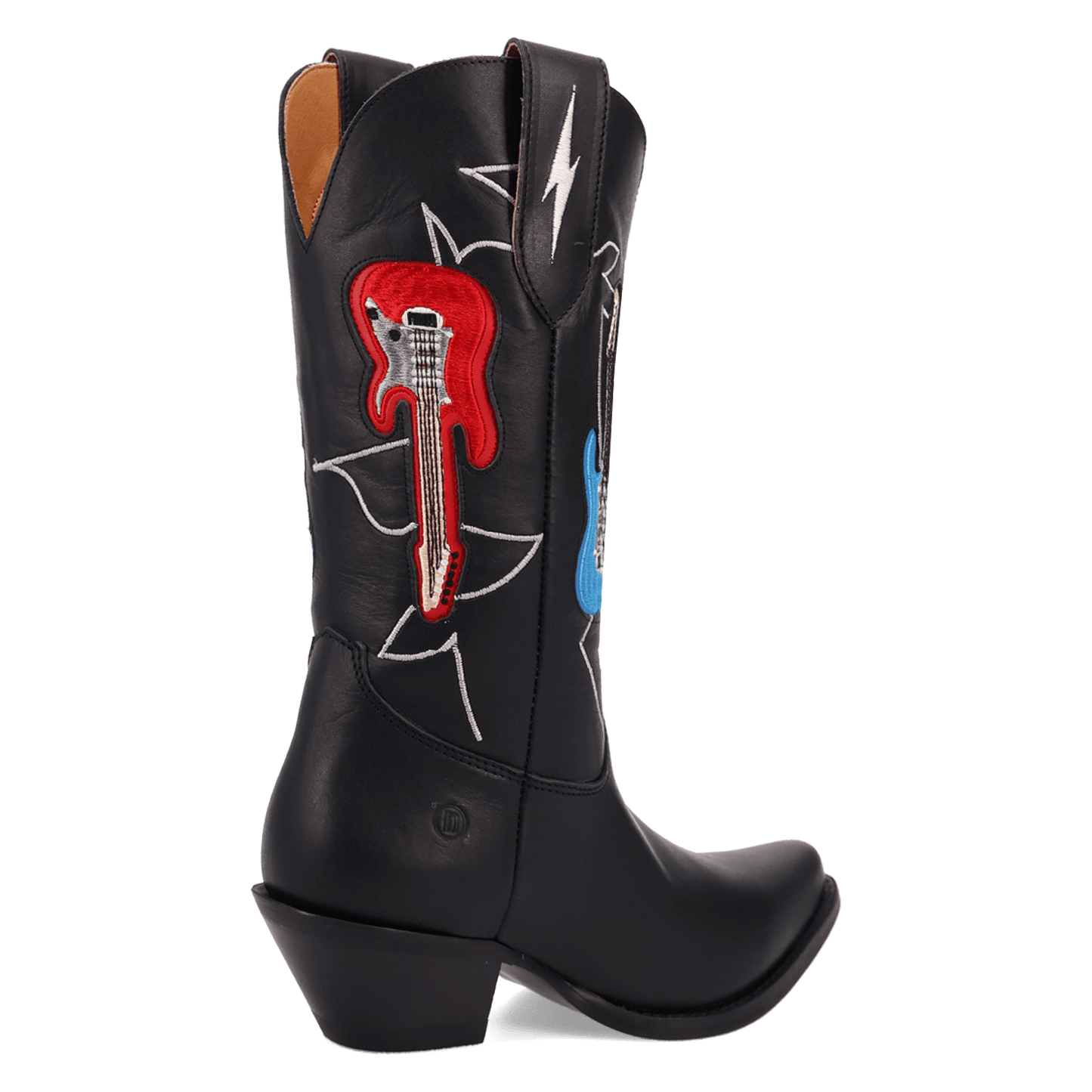 Women's Dingo Jukebox Leather Boot - Black - DI2421-BK