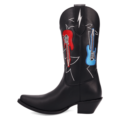 Women's Dingo Jukebox Leather Boot - Black - DI2421-BK