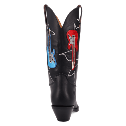 Women's Dingo Jukebox Leather Boot - Black - DI2421-BK