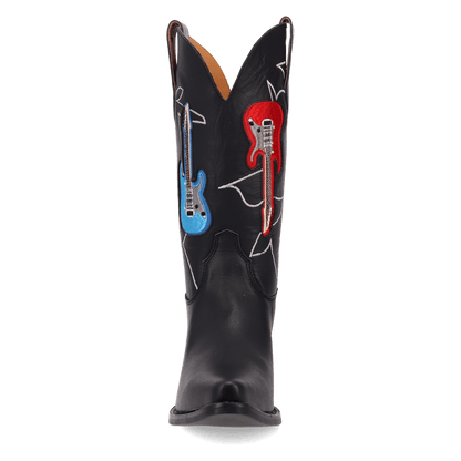 Women's Dingo Jukebox Leather Boot - Black - DI2421-BK