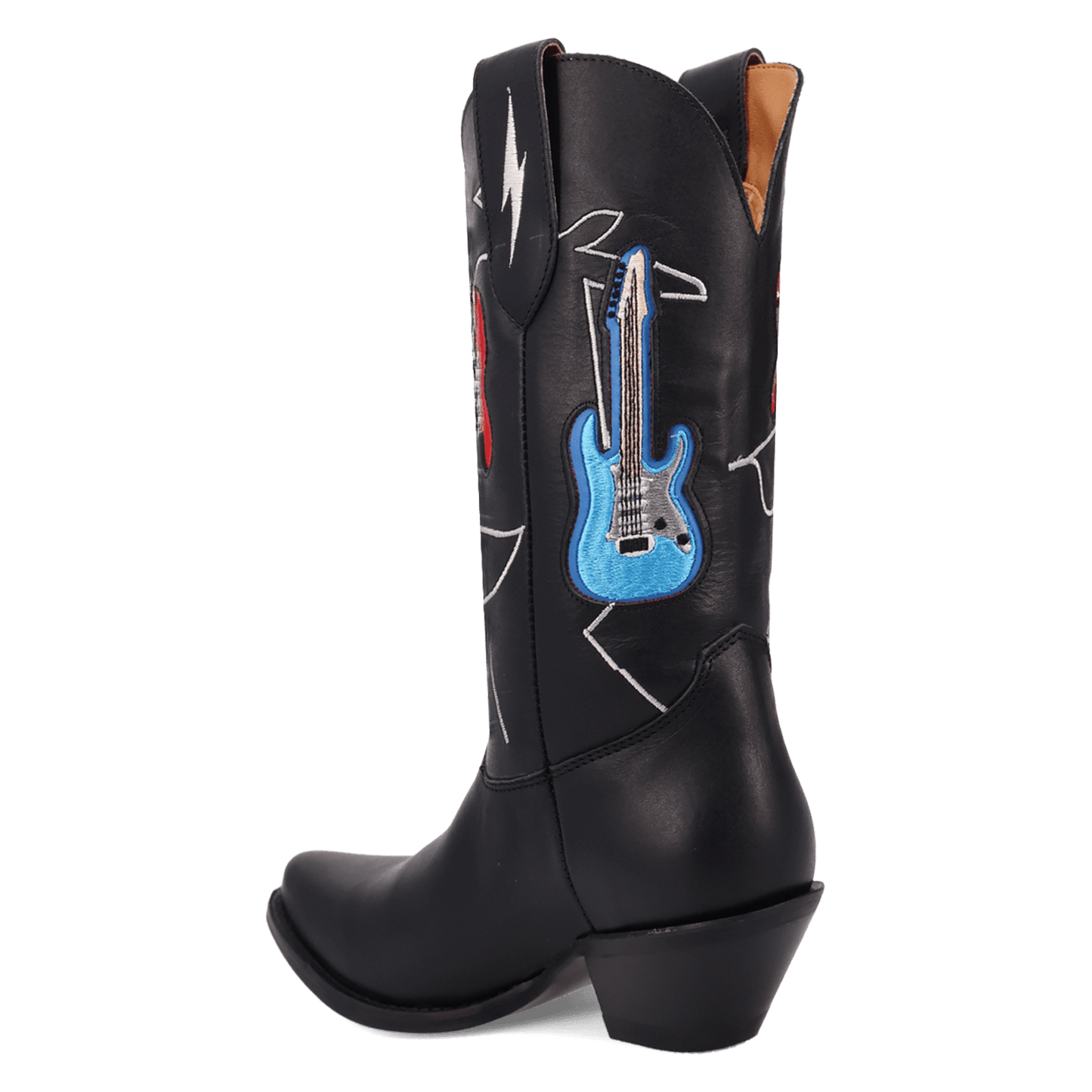Women's Dingo Jukebox Leather Boot - Black - DI2421-BK