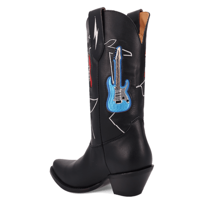 Women's Dingo Jukebox Leather Boot - Black - DI2421-BK