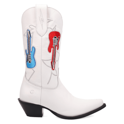 Women's Dingo Jukebox Leather Boot - White - DI2421-WH