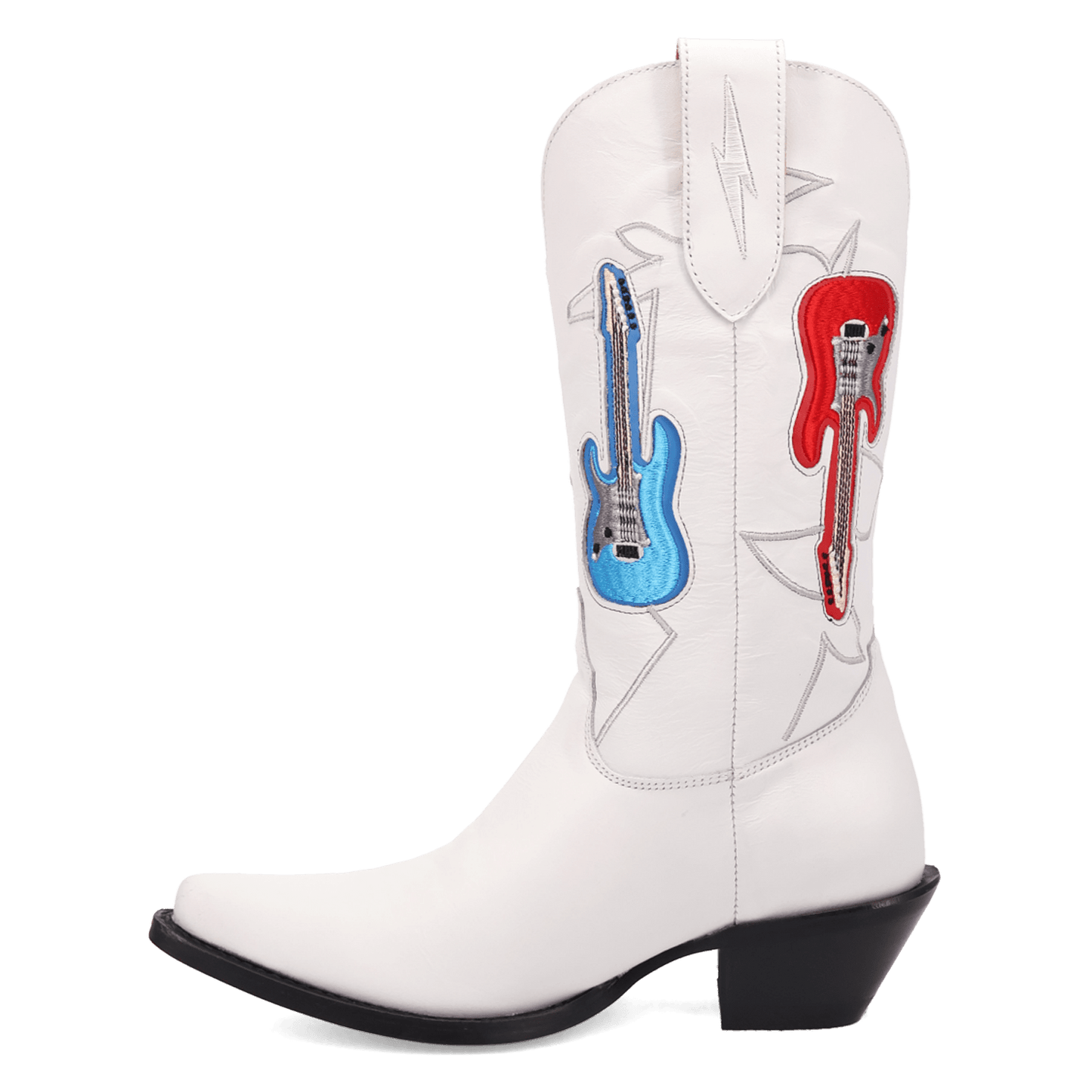Women's Dingo Jukebox Leather Boot - White - DI2421-WH