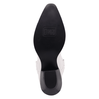 Women's Dingo Jukebox Leather Boot - White - DI2421-WH