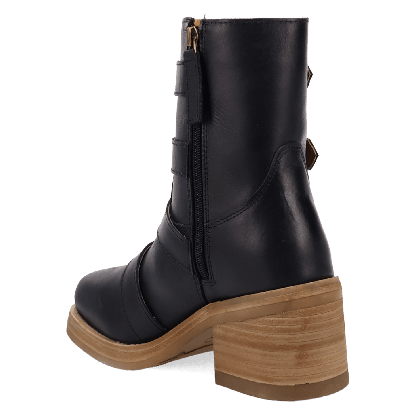 Women's Dingo Topanga Leather Bootie - Black - DI2466-BK