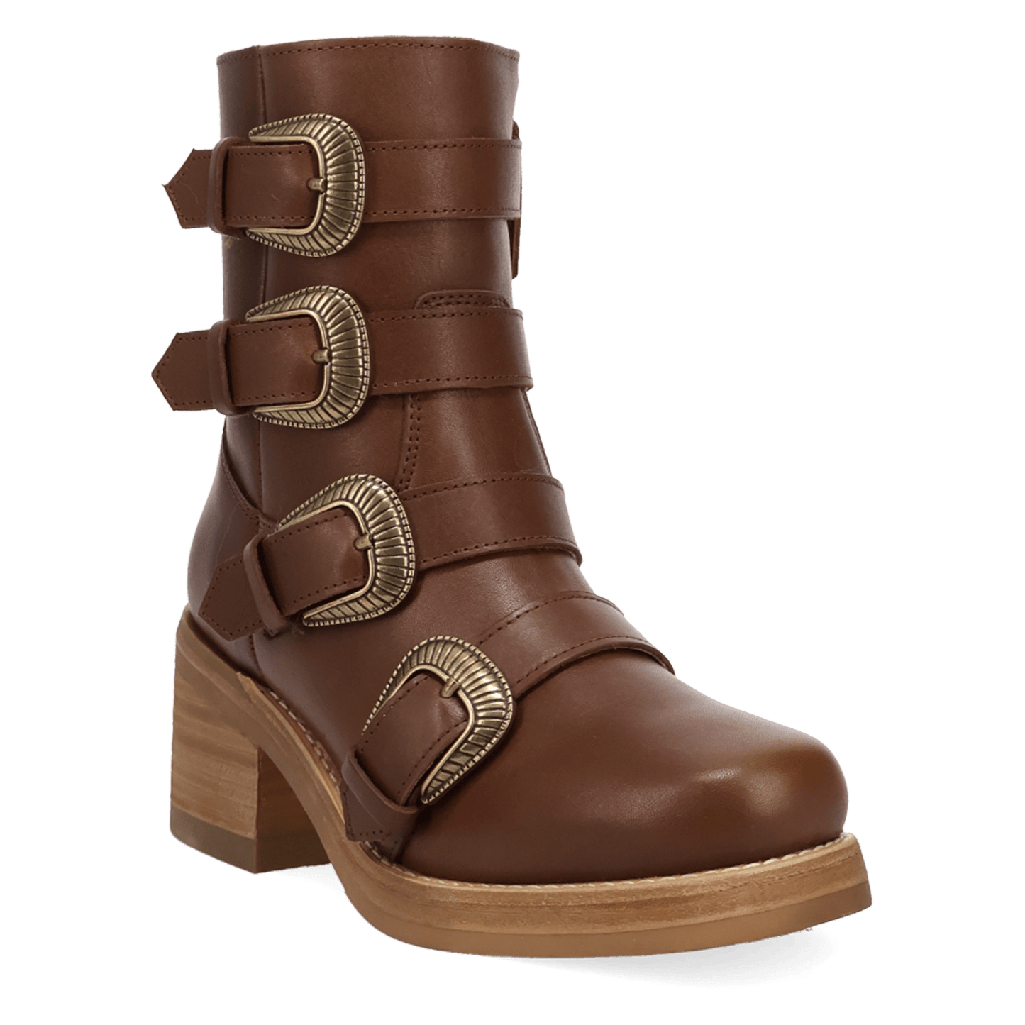 Women's Dingo Topanga Leather Bootie - Brown - DI2466-BN