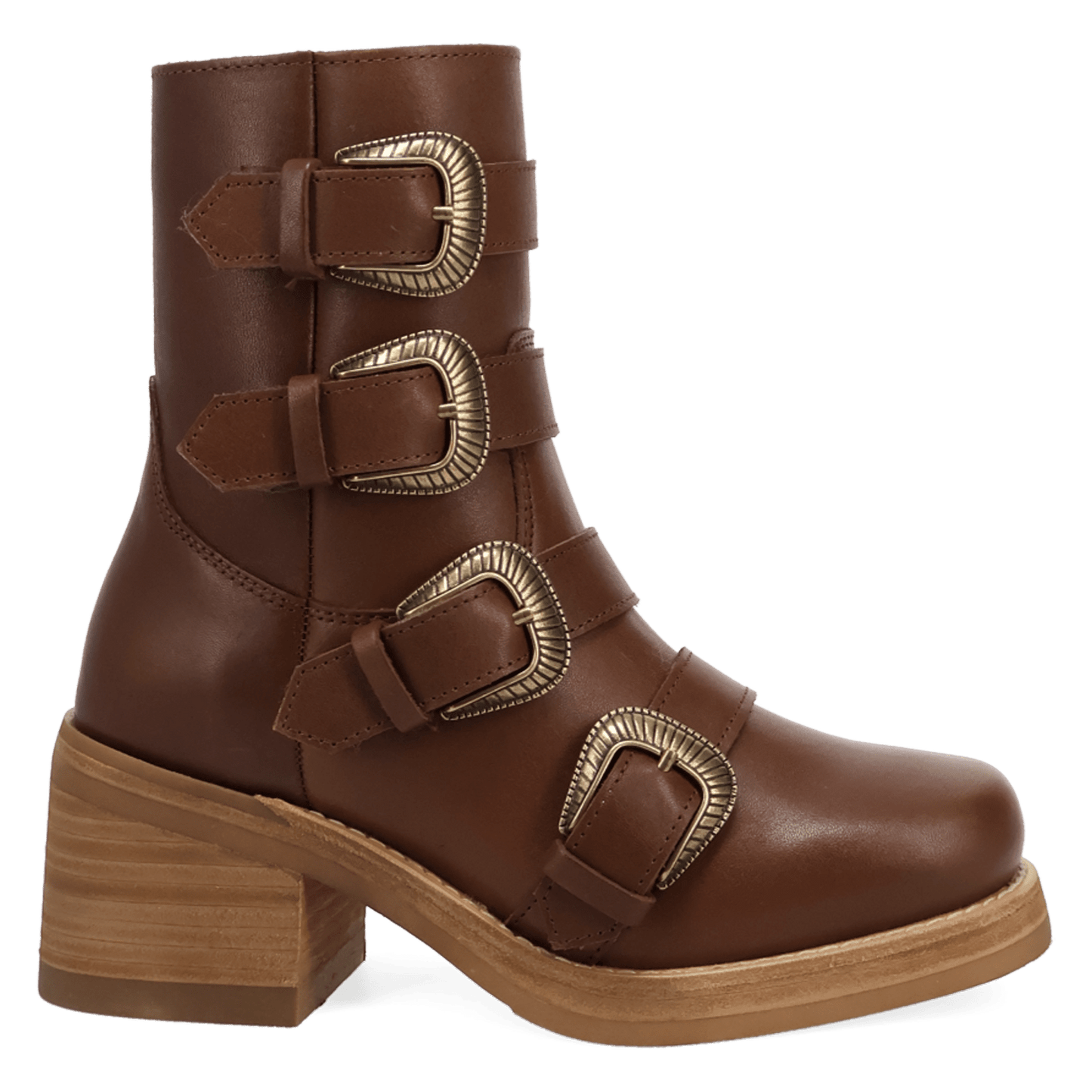 Women's Dingo Topanga Leather Bootie - Brown - DI2466-BN