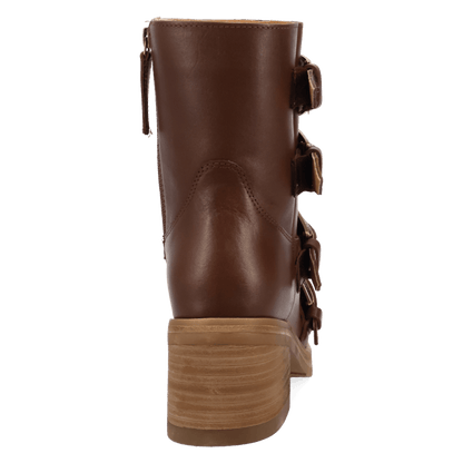 Women's Dingo Topanga Leather Bootie - Brown - DI2466-BN