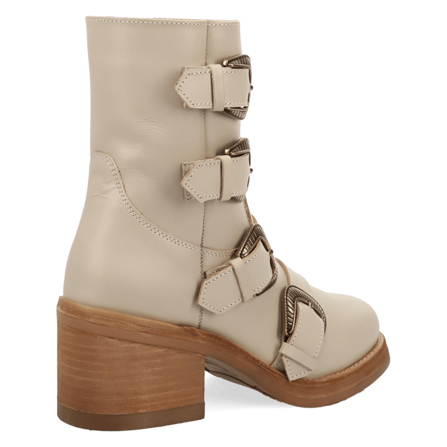 Women's Dingo Topanga Leather Bootie - White - DI2466-WH15