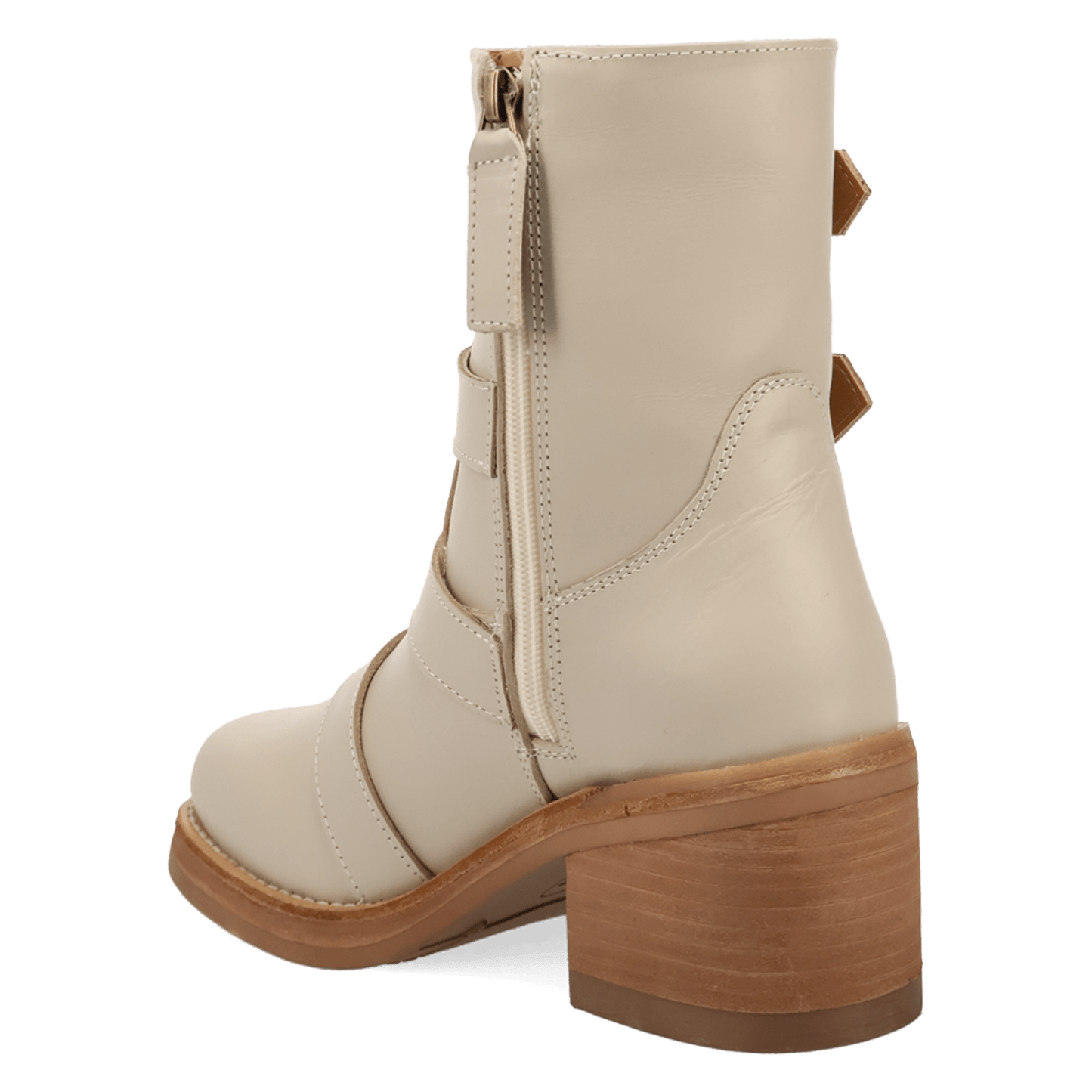 Women's Dingo Topanga Leather Bootie - White - DI2466-WH15